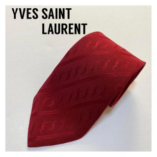 サンローラン(Saint Laurent)の極美品✨YVES SAINT LAURENT  レジメンタル柄(ネクタイ)