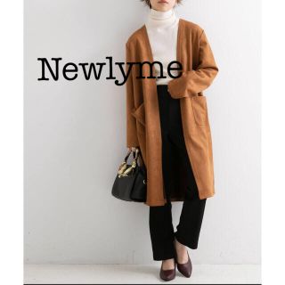 ユメテンボウ(夢展望)のNewlyme▪️フェイクスエードガウンコート モカ L(ガウンコート)