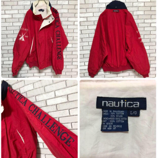 人気お得】 NAUTICA - ノーティカ☆ビック刺繍ロゴナイロンセーリング