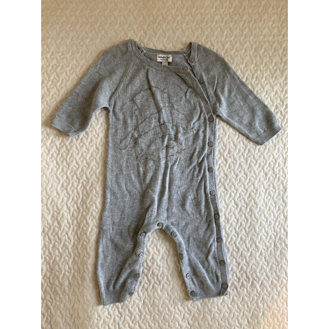 babyGAP(ベビーギャップ)のBaby  gap ベビーギャップ  ニットロンパース　パディントン　70 キッズ/ベビー/マタニティのベビー服(~85cm)(ロンパース)の商品写真