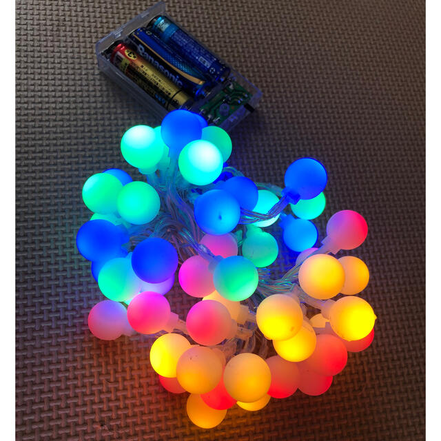 LED ストリング　ライト　50個LED 電飾 2セット インテリア/住まい/日用品のライト/照明/LED(蛍光灯/電球)の商品写真