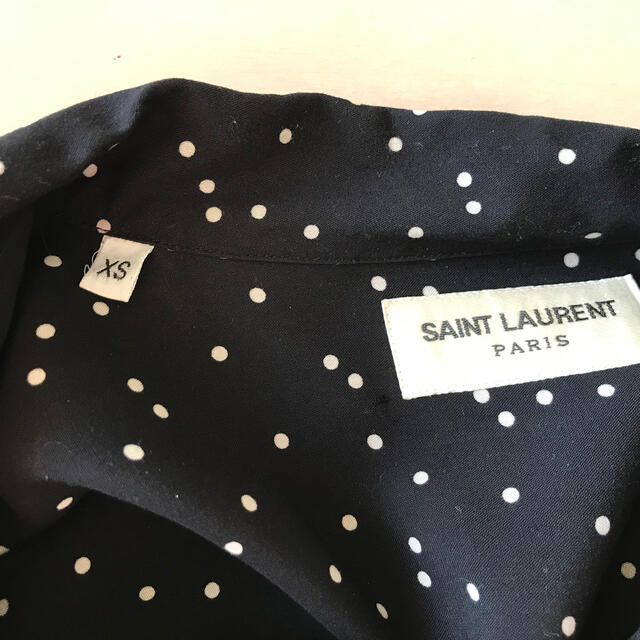 Saint Laurent paris ポルカドットシャツXS 登坂着