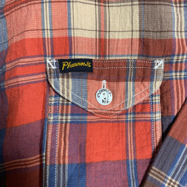 PHERROW'S(フェローズ)のPHERROWS SHIRT ワークシャツ　長袖シャツ Mサイズ メンズのトップス(シャツ)の商品写真