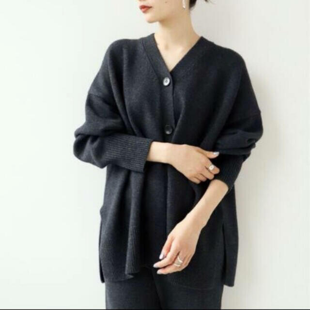 【新品タグ付き】Washable WOOL カーディガン　グレー