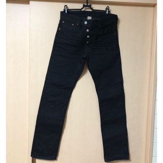 ダブルアールエル(RRL)のRRL スリムフィット ブラック セルビッジ ジーンズ W29xL30(デニム/ジーンズ)