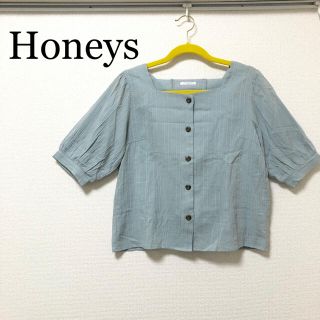 ハニーズ(HONEYS)の【今季で出品最後】Honeys スクエアネックブラウス(シャツ/ブラウス(半袖/袖なし))