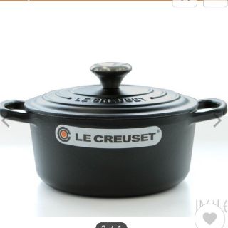 ルクルーゼ(LE CREUSET)のル・クルーゼ 両手鍋 ココットロンド 18cm ブラック(鍋/フライパン)