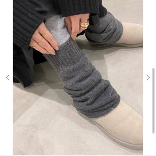 アパルトモンドゥーズィエムクラス(L'Appartement DEUXIEME CLASSE)のL’Appartement　Cashmere Leg Warmer　グレー(レッグウォーマー)