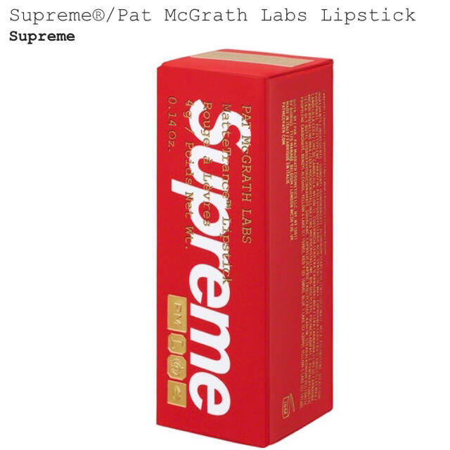 Supreme(シュプリーム)のSupreme Pat McGrath Labs Lipstick  コスメ/美容のベースメイク/化粧品(口紅)の商品写真