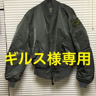 アルファインダストリーズ(ALPHA INDUSTRIES)のアルファ　フライトジャケットMA1 USN アメリカ海軍航空隊ワッペン(フライトジャケット)