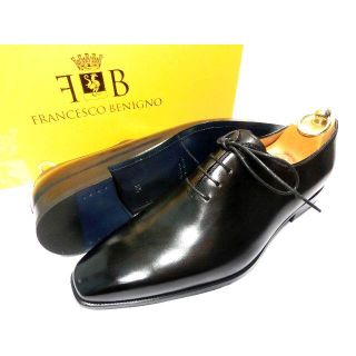 サントーニ(Santoni)の【新品】フランチェスコベニーニョ ワンピース 革靴 61/2 25.5 黒(ドレス/ビジネス)