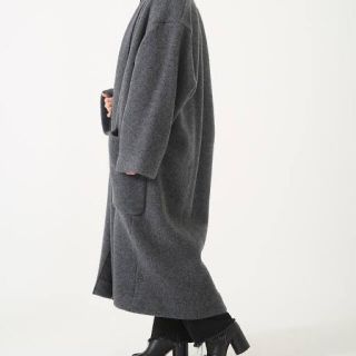 ATON FLEECE ROBE COAT GRAY(ロングコート)