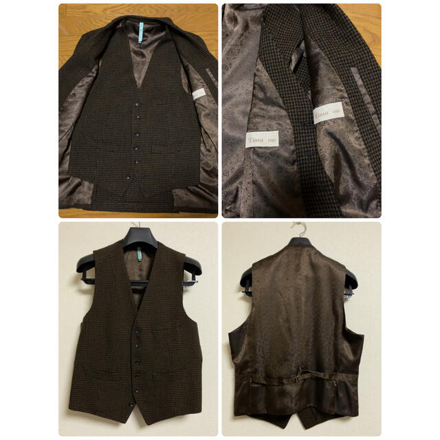 THE SUIT COMPANY(スーツカンパニー)のTHE SUIT COMPANY 秋冬用３ピースセットアップスーツ Mサイズ メンズのスーツ(セットアップ)の商品写真