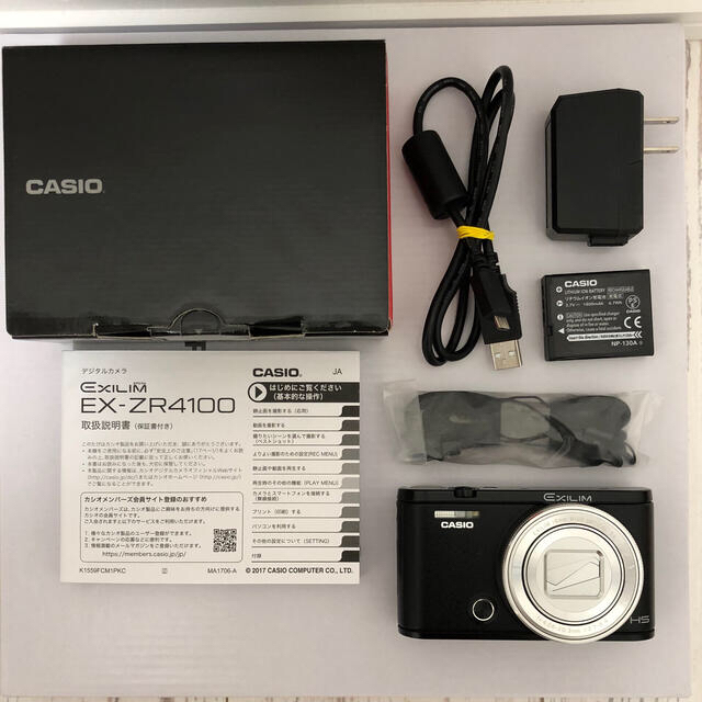 CASIO(カシオ)のCASIO EXILIM EX-ZR4100 BK zr4100 スマホ/家電/カメラのカメラ(コンパクトデジタルカメラ)の商品写真