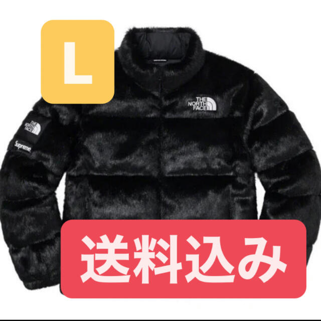 Supreme(シュプリーム)のヌプシ　黒　L メンズのジャケット/アウター(ダウンジャケット)の商品写真