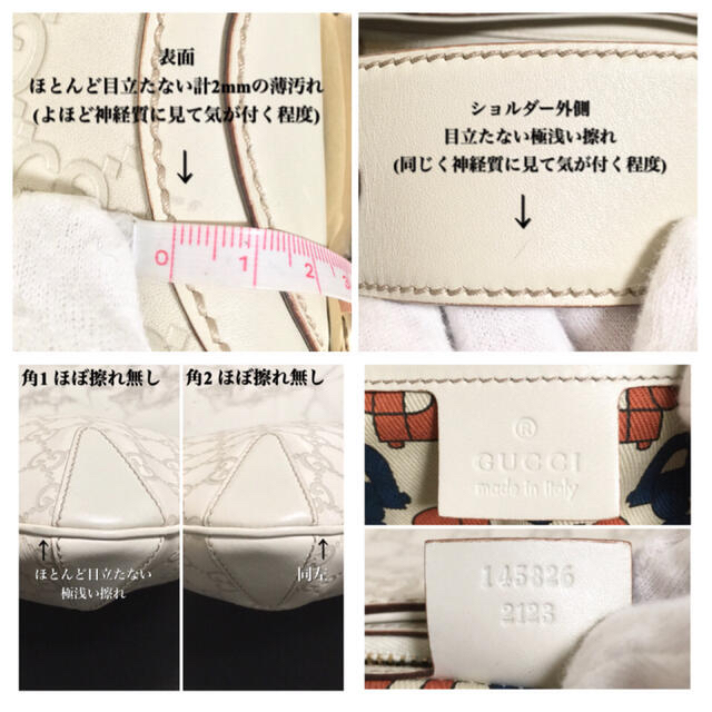 Gucci(グッチ)の【極美品】【145826】GUCCI シマホースビットレザーワンショルダーバッグ レディースのファッション小物(その他)の商品写真