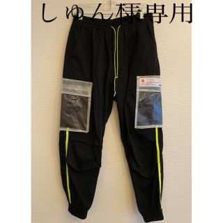 シュプリーム(Supreme)の美品ADANSトラックパンツ黒サイズS(ワークパンツ/カーゴパンツ)