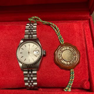 ロレックス(ROLEX)の【美品】Rolex (ロレックス) レディース　パーペチュアルデイト/シルバー(腕時計)