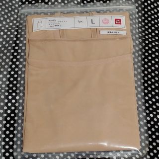 ユニクロ(UNIQLO)のキャミソール　ヒートテックモイスト　Ｌ ベージュ(アンダーシャツ/防寒インナー)