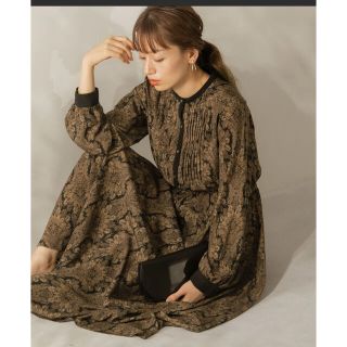 サニーレーベル(Sonny Label)の新品 Sonnylabel ダマスクプリントワンピース(ロングワンピース/マキシワンピース)