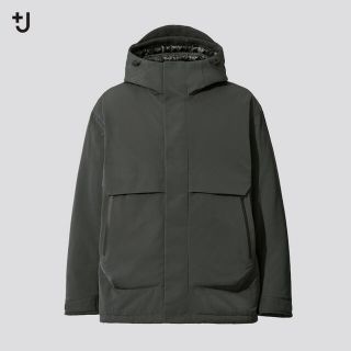 ジルサンダー(Jil Sander)のUNIQLO +J ハイブリッドオーバーサイズダウンパーカ　ダークグリーン(ダウンジャケット)