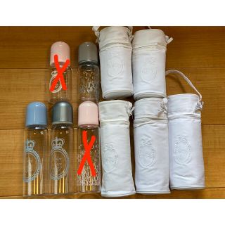 新品　未使用　Baby Dior グレー　哺乳瓶　食器