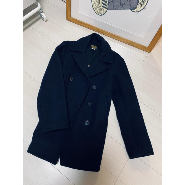 流行 RRL - ピーコート インナー 刺繍入り RRL オーバーサイズ 極厚 P