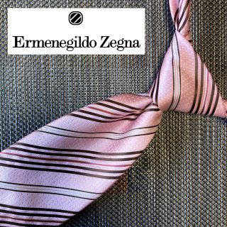 エルメネジルドゼニア(Ermenegildo Zegna)の【美品】エルメネジルドゼニア　イタリアンシルク100%ネクタイ 高級ブランド総柄(ネクタイ)