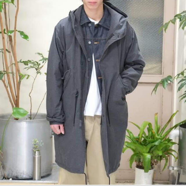 COMOLI(コモリ)のCOMOLI 16ss タイプライターフーデッドコート メンズのジャケット/アウター(その他)の商品写真