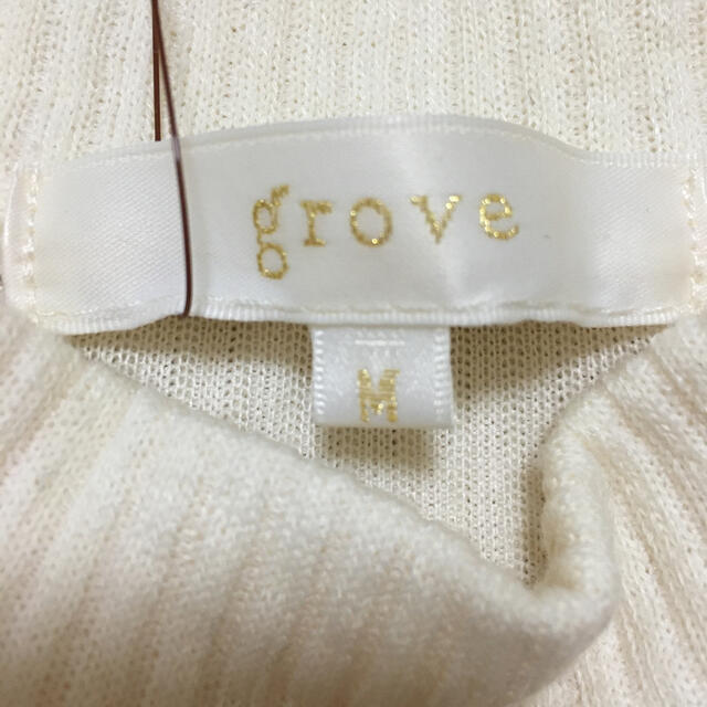 grove(グローブ)のgrove  リブプルオーバー　M レディースのトップス(ニット/セーター)の商品写真