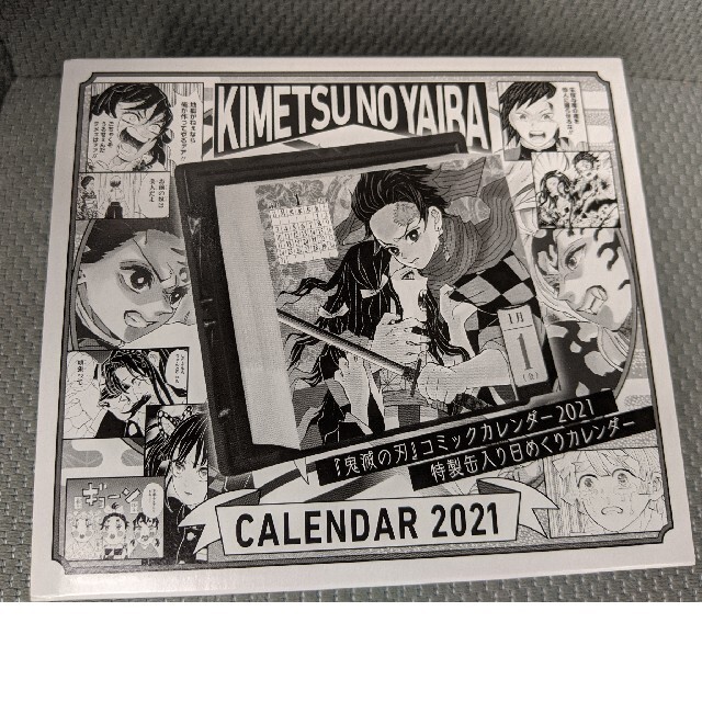 【新品/送料無料】鬼滅の刃 コミックカレンダー 2021 特製缶入り 日めくりカ