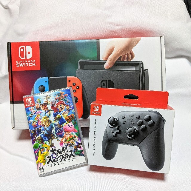 Nintendo Switch 本体 + プロコントローラー + スマブラSP