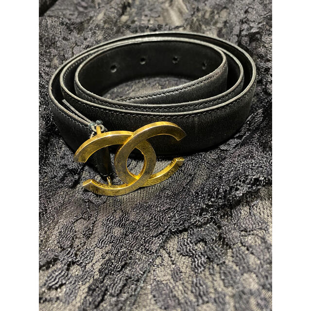 CHANEL vintage ココマーク レザーベルト