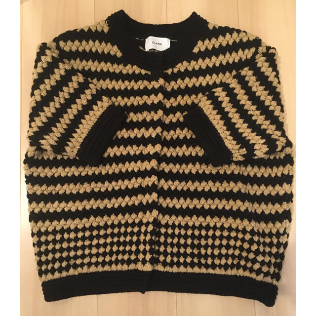 STUDIOUS(ステュディオス)のクラネ　UNEVEN DOT HALF SLEEVE KNIT  CLANE レディースのトップス(ニット/セーター)の商品写真