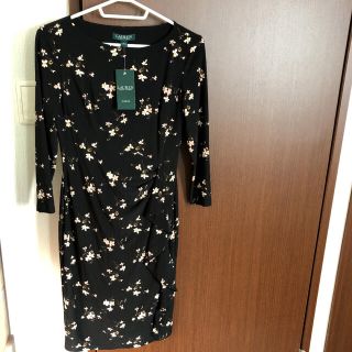 ラルフローレン(Ralph Lauren)のラルフローレン花柄 ロングワンピース（美品）(ひざ丈ワンピース)