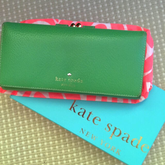 ♡ Kate spade♡グリーン　長財布　新品未使用