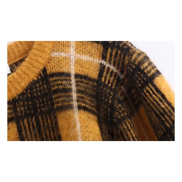 ZARA - ❄️冬新作☃️3098◇チェック柄 ニット セーターの通販 ZARA - ❄️冬新作☃️3098◇チェック柄 ニット セーターの通販