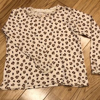 グローバルワーク(GLOBAL WORK)の【値下げ】ヒョウ柄ロンT（110cm）(Tシャツ/カットソー)