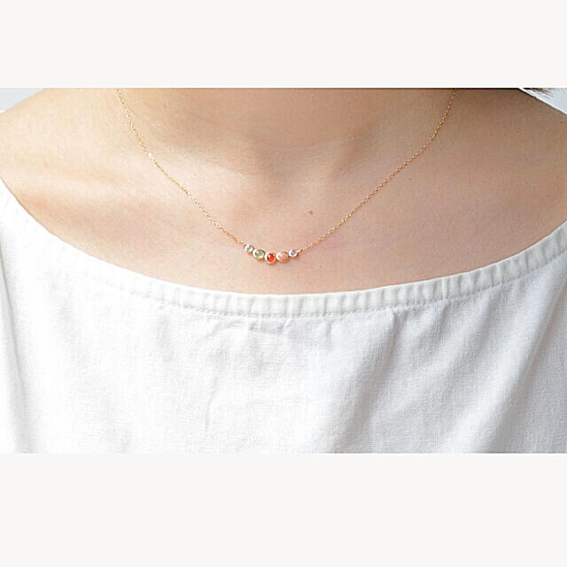 クーポンセール☆sowi*マラケシュラインネックレス*K10YG*証明書付き クーポンセール☆sowi*マラケシュラインネックレス*K10YG*証明書付き