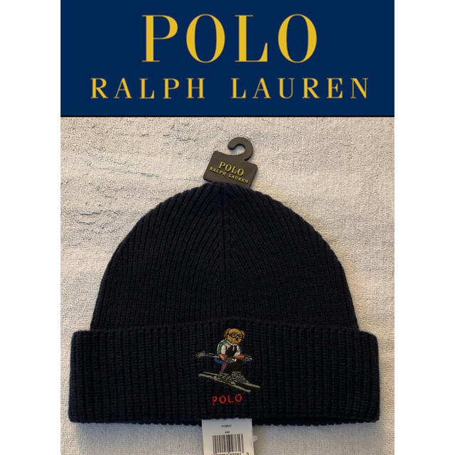 POLO RALPH LAUREN   新品 ポロラルフローレン ポロベアニット帽子