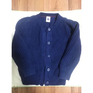 プチバトー(PETIT BATEAU)の【値下げ】Petit Bateau プチバトー　ニットカーディガン　94cm(カーディガン)