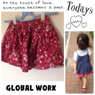 グローバルワーク(GLOBAL WORK)のバンダナ柄ボリュームスカート♡(スカート)