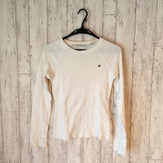 トミーヒルフィガー(TOMMY HILFIGER)のトミー 白ワンポイントロンT(Tシャツ(長袖/七分))