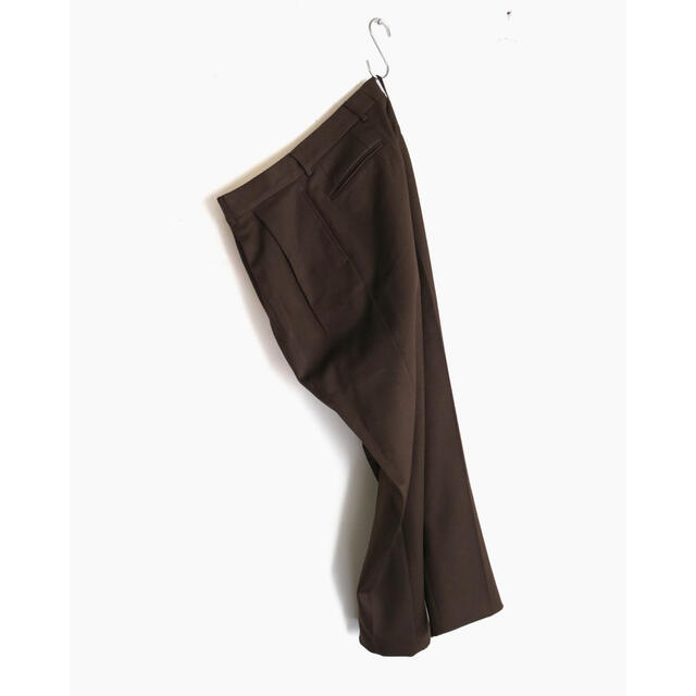 COMOLI(コモリ)のNEAT Cotton Kersey｜Brown - Tapered メンズのパンツ(スラックス)の商品写真