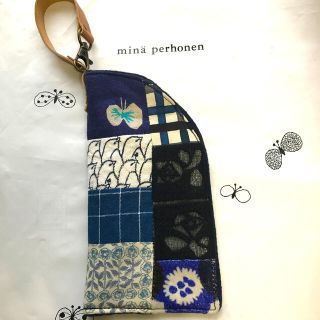 ミナペルホネン(mina perhonen)のミナペルホネン　ハンドメイド　めがねポーチ(その他)