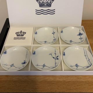 ロイヤルコペンハーゲン(ROYAL COPENHAGEN)のロイヤルコペンハーゲン　ブルーパルメッテ　プレート5柄セット　新品(食器)