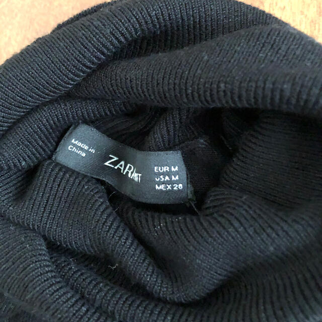 ZARA(ザラ)のZARA ザラ ブラックタートルネック レディースのトップス(カットソー(長袖/七分))の商品写真