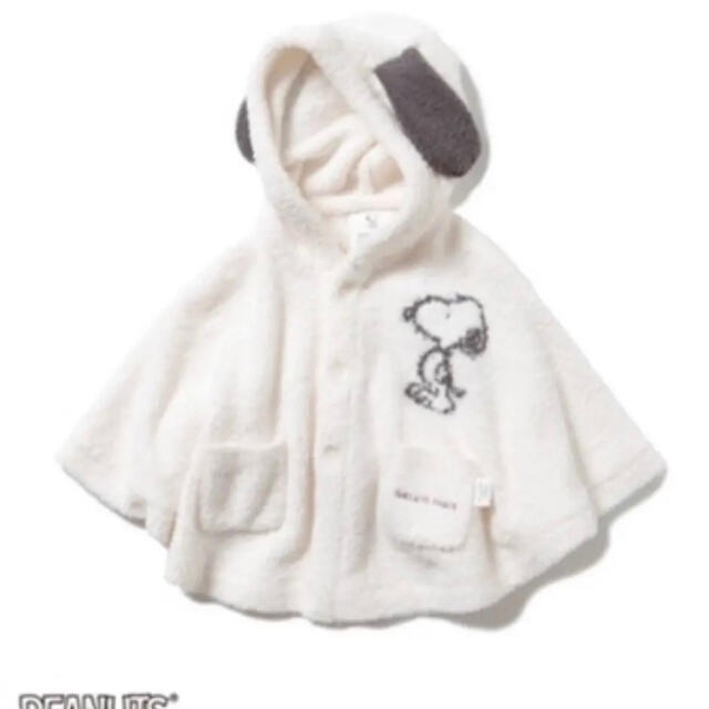 gelato pique(ジェラートピケ)のジェラートピケ PEANUTS ジャガード baby ポンチョ　スヌーピー   キッズ/ベビー/マタニティのベビー服(~85cm)(ジャケット/コート)の商品写真