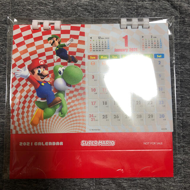 Nintendo Switch(ニンテンドースイッチ)のマリオ　カレンダー　卓上　任天堂　ニンテンドー インテリア/住まい/日用品の文房具(カレンダー/スケジュール)の商品写真