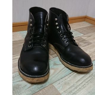 レッドウィング(REDWING)のRED WINGレザーワークブーツラウンドトゥーアイリッシュセッター刺繍羽タグ(ブーツ)